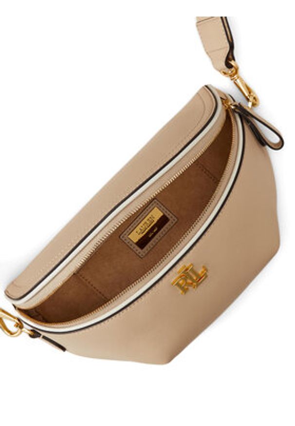 Lauren Ralph Lauren - LAUREN RALPH LAUREN Torebka 431974467002 Beżowy. Kolor: beżowy. Materiał: skórzane