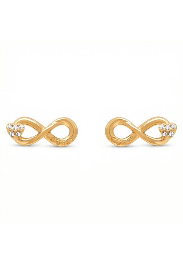 Kolczyki Guess. Materiał: złote. Kolor: złoty