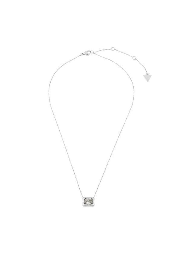 Naszyjnik Guess. Materiał: srebrne. Kolor: srebrny