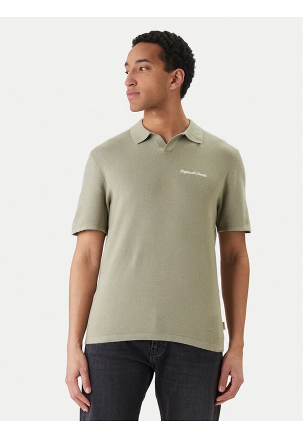 Jack & Jones Polo Norrebro 12297926 Zielony Relaxed Fit. Typ kołnierza: polo. Kolor: zielony. Materiał: bawełna