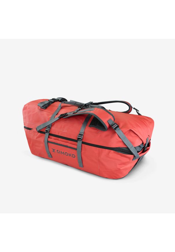 SIMOND - Torba trekkingowa Simond Duffel 900 Extend 80 - 120 litrów wodoodporna. Kolor: czerwony, szary, wielokolorowy. Materiał: materiał, tkanina, poliester. Sport: turystyka piesza