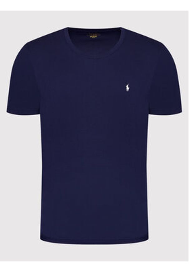 Polo Ralph Lauren T-Shirt Sle 714844756002 Granatowy Regular Fit. Typ kołnierza: polo. Kolor: niebieski. Materiał: bawełna