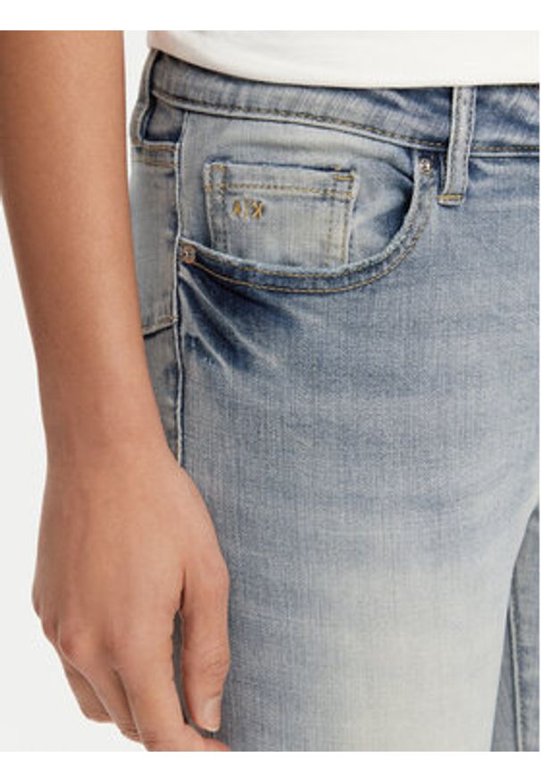 Armani Exchange Jeansy XW000129 AF12853 MB001 Niebieski Super Skinny Fit. Kolor: niebieski