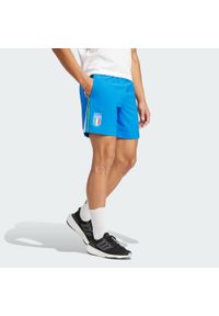 Adidas - Szorty Italy DNA. Kolor: niebieski. Materiał: materiał. Sport: piłka nożna