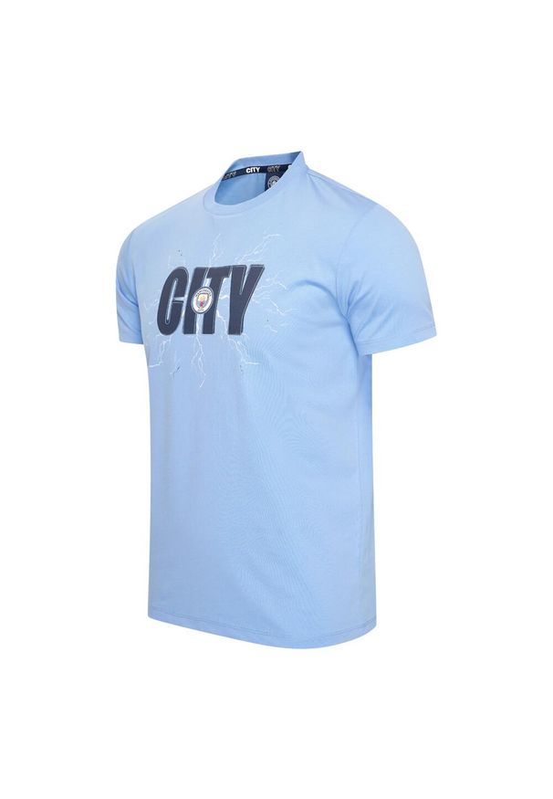 MANCHESTER CITY - Koszulka Manchester City 'City' dla dorosłych. Kolor: niebieski. Sport: piłka nożna