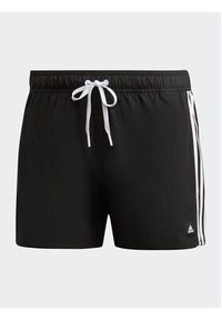Adidas - adidas Szorty kąpielowe 3-Stripes CLX Swim Shorts HT4367 Czarny Regular Fit. Kolor: czarny. Materiał: syntetyk