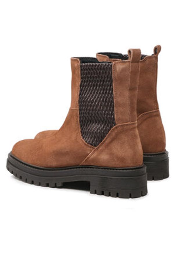 Geox Botki D Iridea D D26HRD 0226W C0183 Brązowy. Kolor: brązowy. Materiał: skóra, zamsz