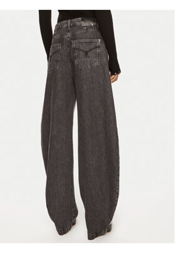 Patrizia Pepe Jeansy 8P0641 D1WZN K458 Czarny Relaxed Fit. Kolor: czarny