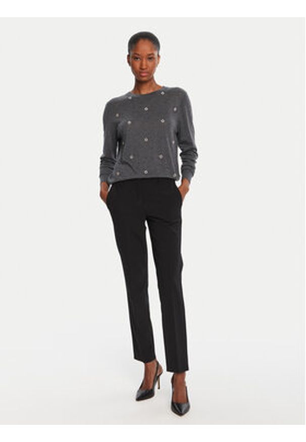 Lola Casademunt by Maite Sweter MF2511012 Szary Regular Fit. Kolor: szary. Materiał: syntetyk