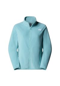 Bluza damska The North Face 100 Glacier Full-Zip Fleece 0A8D2FBOA1 - niebieska. Kolor: niebieski. Materiał: poliester, dzianina, polar. Styl: klasyczny. Sport: narciarstwo #1