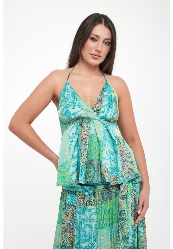 Liu Jo - Top damski ze wzorem paisley LIU JO. Wzór: paisley