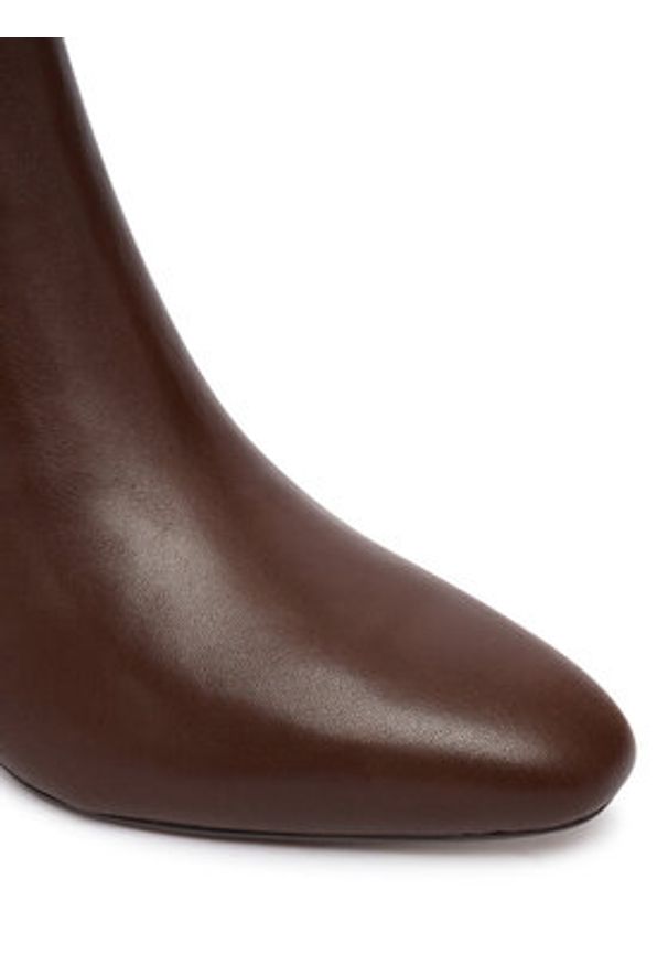 Lauren Ralph Lauren - LAUREN RALPH LAUREN Botki Demi 802974503002 Brązowy. Kolor: brązowy. Materiał: skóra