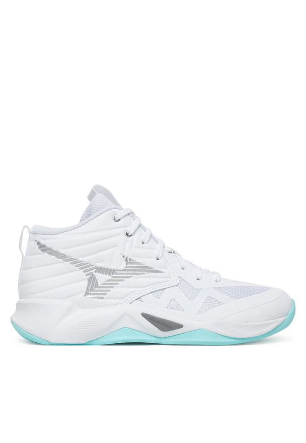 Buty halowe Mizuno. Kolor: biały. Model: Mizuno Wave