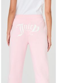 Juicy Couture - JUICY COUTURE Różowe damskie spodnie Sora, Rozmiar M. Kolor: różowy. Materiał: guma, bawełna #4