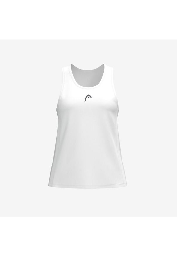 Dziewczęcy tank top Head Club 25. Kolor: biały. Długość rękawa: bez rękawów. Sport: tenis