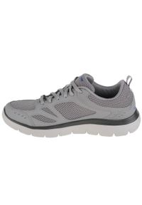 skechers - Buty do chodzenia męskie Skechers Summits. Zapięcie: sznurówki. Kolor: szary. Materiał: tkanina, materiał, guma, syntetyk. Szerokość cholewki: normalna. Sport: turystyka piesza
