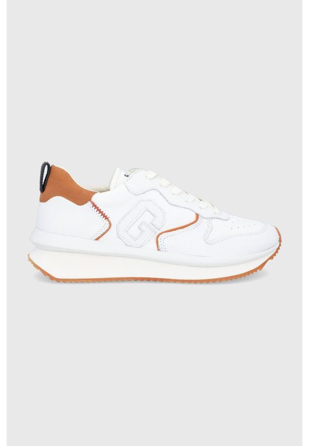Guess - Buty. Zapięcie: sznurówki. Kolor: biały. Materiał: skóra, guma