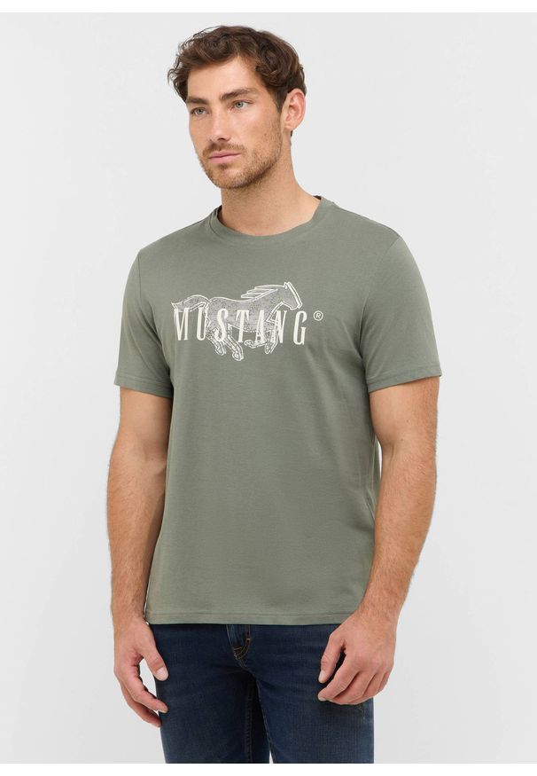 Męski T-Shirt Mustang Style Austin Agave Green 1016858 6473