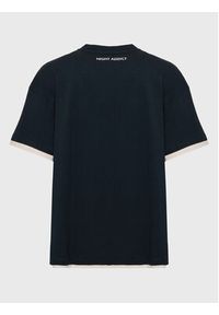 Night Addict T-Shirt MTS-NA149LAYER Czarny Relaxed Fit. Kolor: czarny. Materiał: bawełna