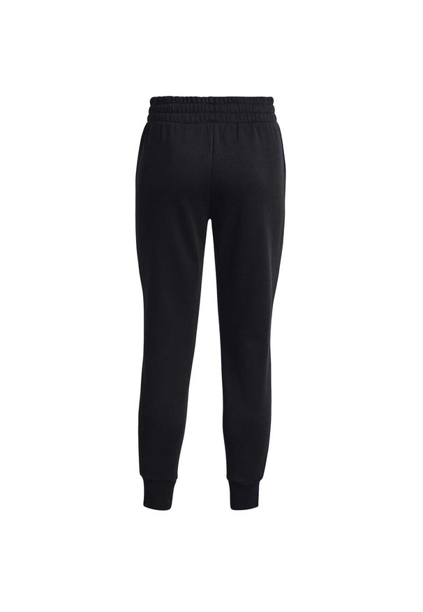 Polarowe Spodnie Joggery Under Armour Ua Rival Damskie. Kolor: biały, wielokolorowy, czarny. Materiał: polar