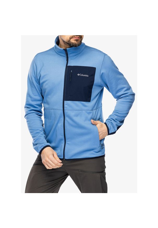 columbia - Bluza polarowa męska Columbia Hike Full Zip. Kolor: niebieski. Materiał: polar, poliester. Sport: turystyka piesza