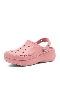 Crocs Klapki BAYA PLATFORM CLOG 208186-682 Różowy. Kolor: różowy. Materiał: syntetyk. Obcas: na platformie #7