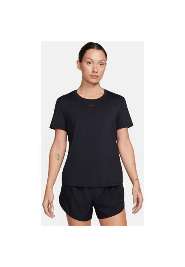 Koszulka treningowa damska Nike One Classic. Kolor: czarny. Długość rękawa: krótki rękaw. Długość: krótkie. Sport: bieganie