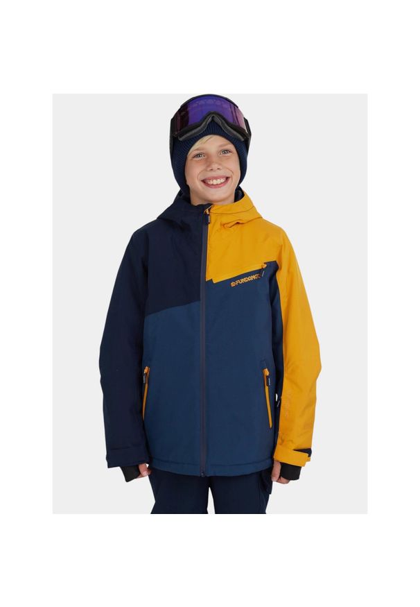 FUNDANGO - Kurtka Narciarska Fundango Nova. Kolor: żółty, niebieski, wielokolorowy. Sezon: zima. Sport: narciarstwo