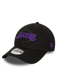 New Era Czapka z daszkiem Side Patch 940 Lakers 60435127 Czarny. Kolor: czarny. Materiał: materiał #1
