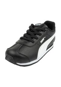 Puma - Dziecięce/Młodzieżowe Buty Sportowe Turin 3 Ze Skóry Ekologicznej. Kolor: czarny. Materiał: skóra ekologiczna. Sport: turystyka piesza #1