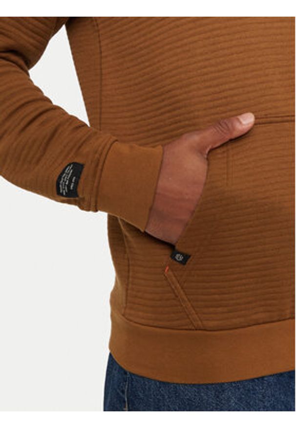 INDICODE Bluza Yalom 55-677 Brązowy Regular Fit. Kolor: brązowy. Materiał: bawełna