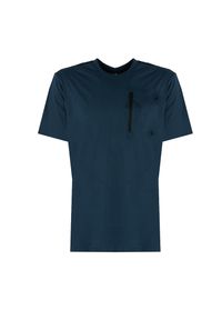 Champion T-Shirt | 218130 | Mężczyzna | Niebieski. Kolor: niebieski. Materiał: bawełna. Długość rękawa: krótki rękaw. Długość: długie. Wzór: nadruk. Sezon: lato. Styl: klasyczny, elegancki