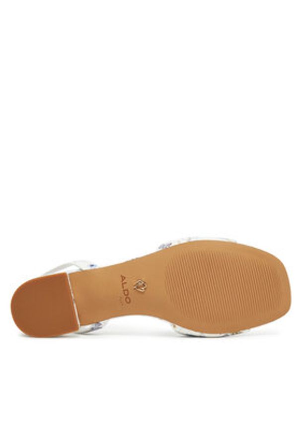 Aldo Sandały Muffy 13917621 Biały. Kolor: biały. Materiał: skóra
