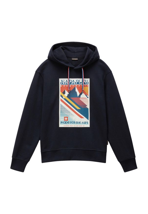 Bluza męska Napapijri B-Portalet Hooded. Kolor: czarny