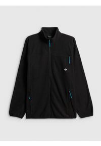 4f - 4F Polar relaxed ze stójką męski - czarny L. Typ kołnierza: kołnierzyk stójkowy. Kolor: czarny. Materiał: polar #1