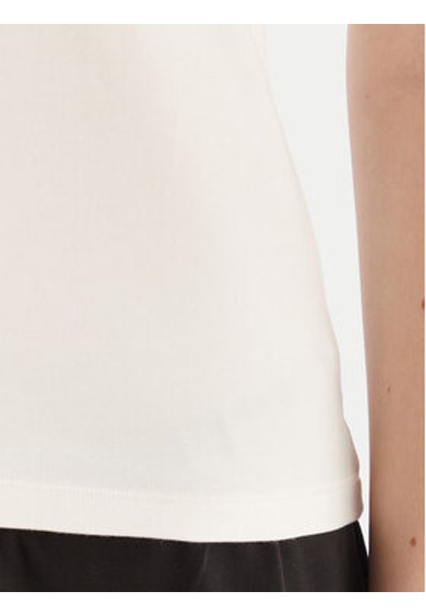 Hunkemöller Top Singlet 302723 Biały Slim Fit. Kolor: biały. Materiał: bawełna