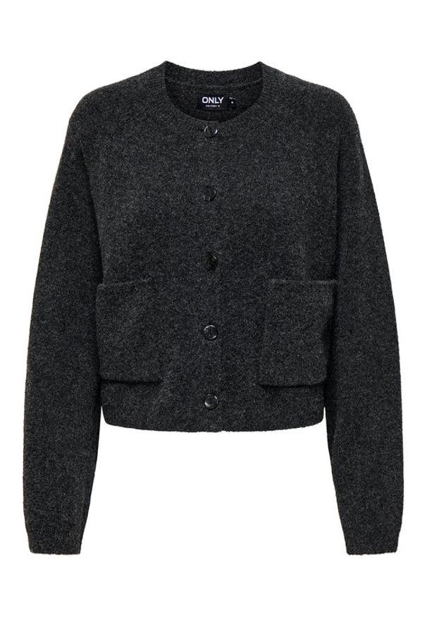only - ONLY Kardigan Piemonte 15344118 Szary Regular Fit. Kolor: szary. Materiał: syntetyk