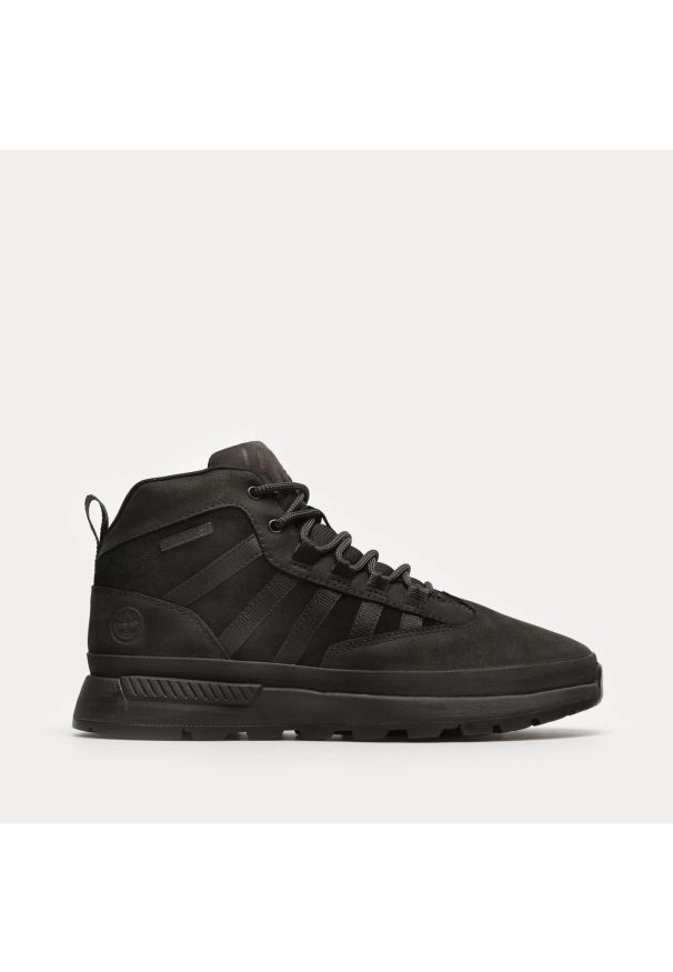 Timberland Euro Trekker MID LACE UP SNEAKER JET BLACK Sneakersy męskie. Kolor: czarny
