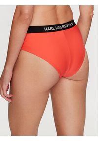 Karl Lagerfeld - KARL LAGERFELD Dół od bikini Logo 230W2214 Pomarańczowy. Kolor: pomarańczowy. Materiał: syntetyk #5