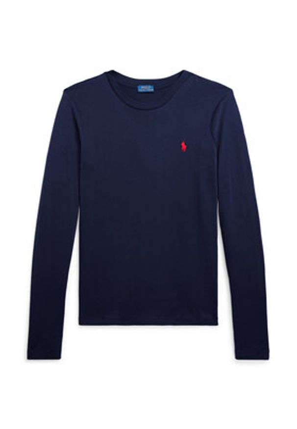 Polo Ralph Lauren Bluzka 211898699002 Granatowy Regular Fit. Typ kołnierza: polo. Kolor: niebieski. Materiał: bawełna