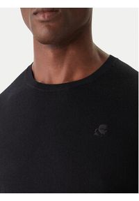 Karl Lagerfeld - KARL LAGERFELD Sweter 655000 554399 Czarny Slim Fit. Typ kołnierza: dekolt w karo. Kolor: czarny. Materiał: wełna
