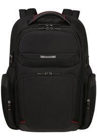 Samsonite PRO- DLX6 17.3'' czarny. Kolor: czarny. Materiał: skóra, materiał. Wzór: kolorowy. Styl: biznesowy, elegancki