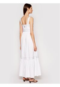 TwinSet Sukienka letnia 211TT2480 Biały Regular Fit. Kolor: biały. Materiał: bawełna. Sezon: lato #3