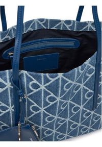 Calvin Klein Torebka Emblem Aop Denim Tote W/ Pouch LV04F3428G Niebieski. Kolor: niebieski #6