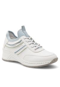 Rieker Sneakersy N4381-80 Biały. Kolor: biały #4