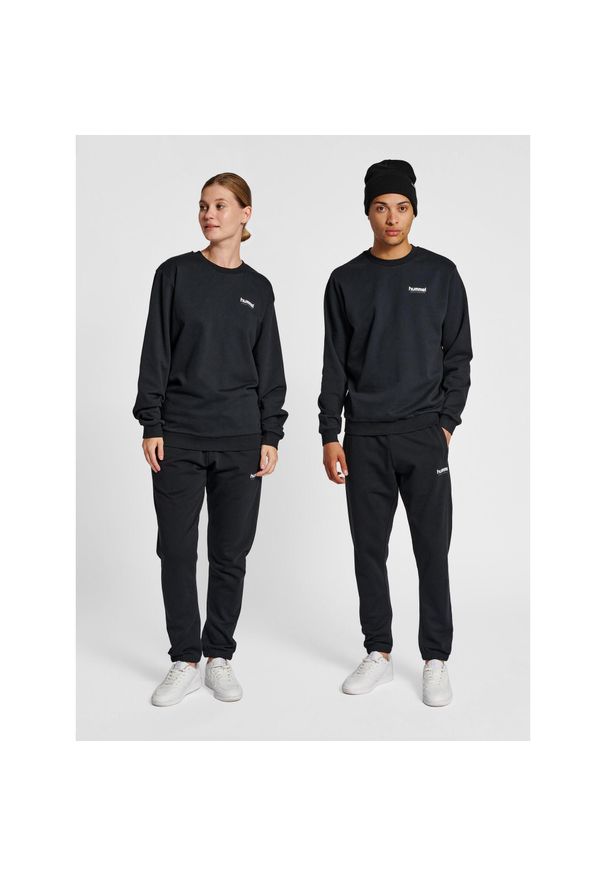 Bluza Hummel LGC Austin. Kolor: czarny. Materiał: bawełna. Wzór: jodełka, nadruk
