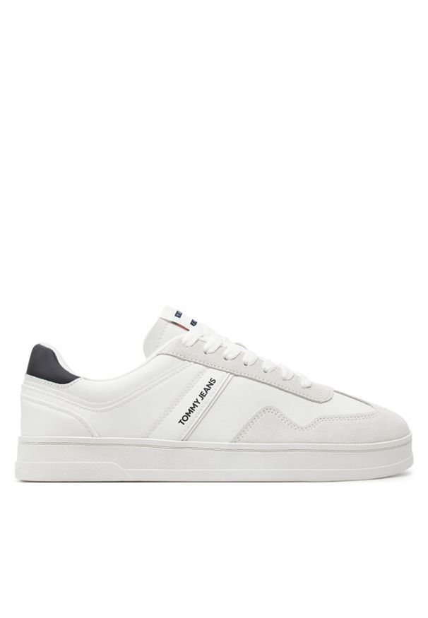 Tommy Jeans Sneakersy Tjm Leather Retro Cupsole EM0EM01414 Écru. Materiał: skóra, zamsz