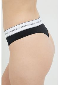 Guess stringi kolor czarny z koronki. Kolor: czarny. Materiał: koronka. Wzór: koronka #2