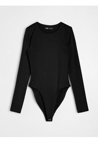 Sinsay - Bawełniane body - czarny. Kolor: czarny. Materiał: bawełna