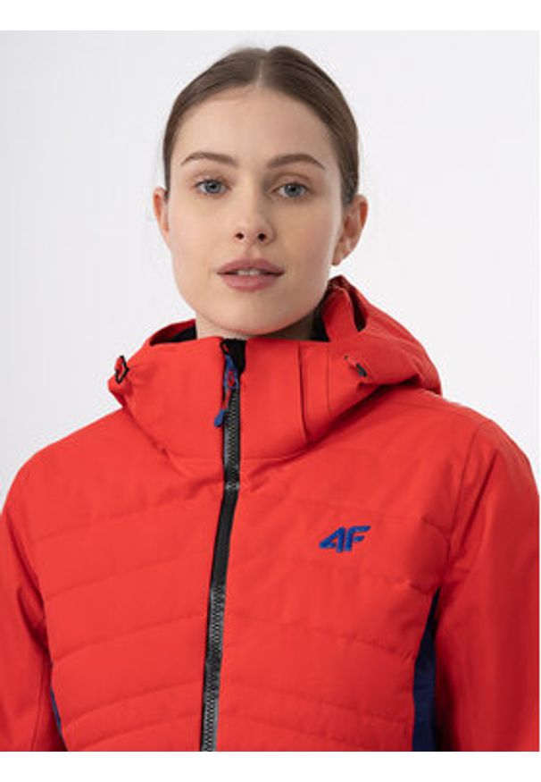 4f - 4F Kurtka narciarska 4FAW23TTJAF339 Czerwony Slim Fit. Kolor: czerwony. Materiał: syntetyk. Sport: narciarstwo